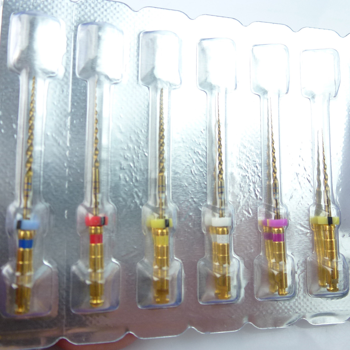 6pcs Dental Endo Rotary Files X-Pro Gold Taper SX-F3 25MM NITI root canal Files