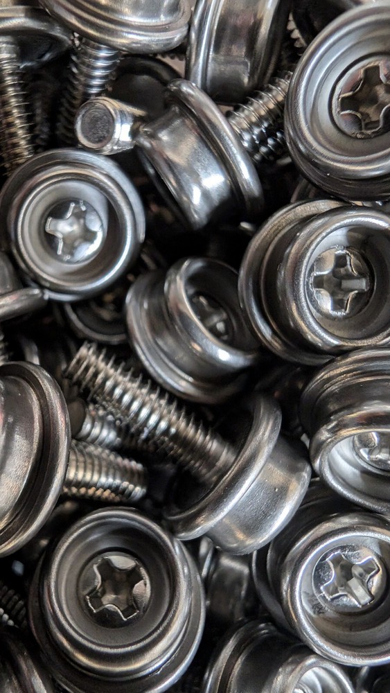 10 SNAP STUD TONNEAU, CONVERTIBLE,BOOT 1/2" STAINLESS MACHINE SCREW 8-32 THREAD