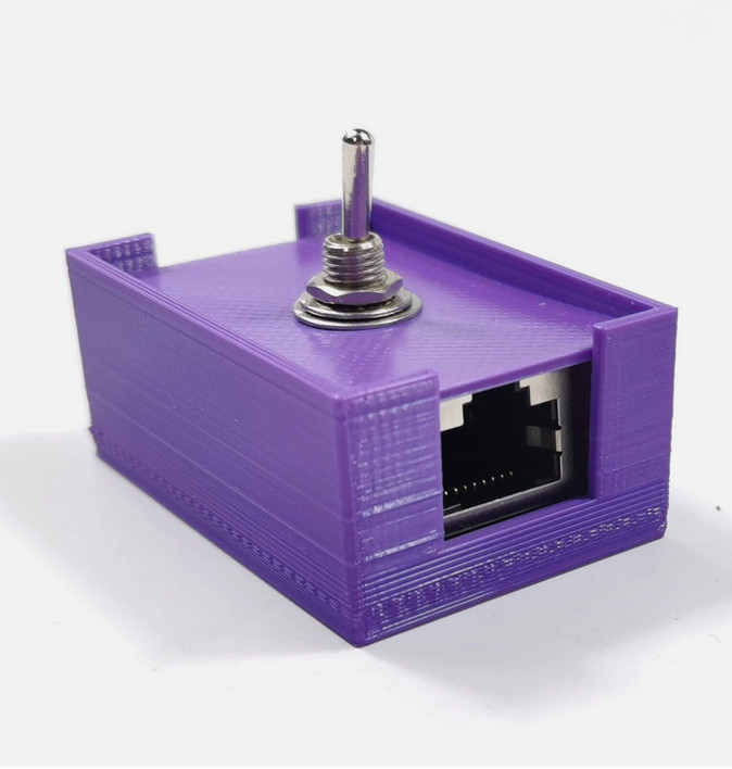 RJ45 Network Cable Twisted pair Switch Toggle Control Switch With Case