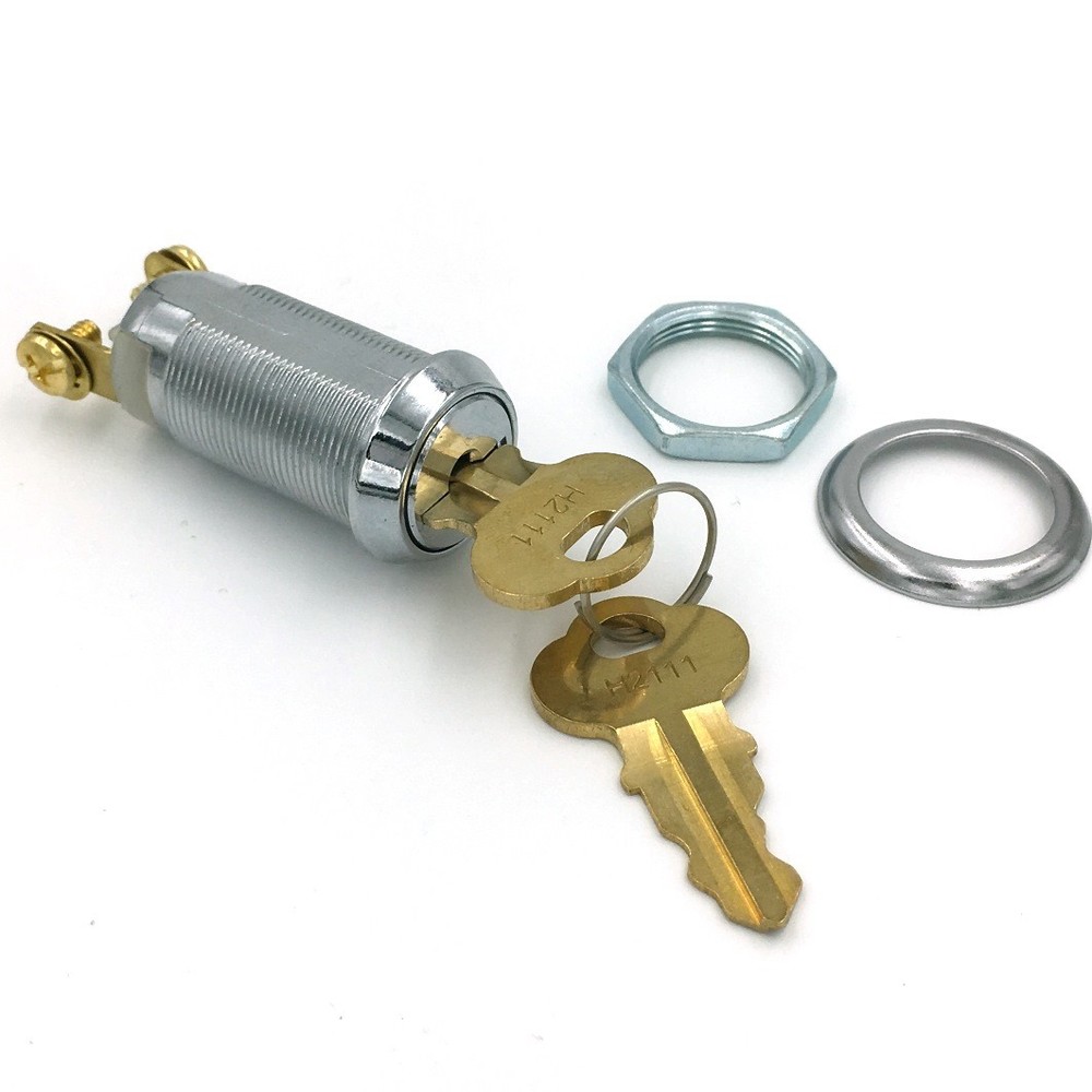 Momentary Spring Return Screw Terminal On-off Key Switch Lock for Access Control