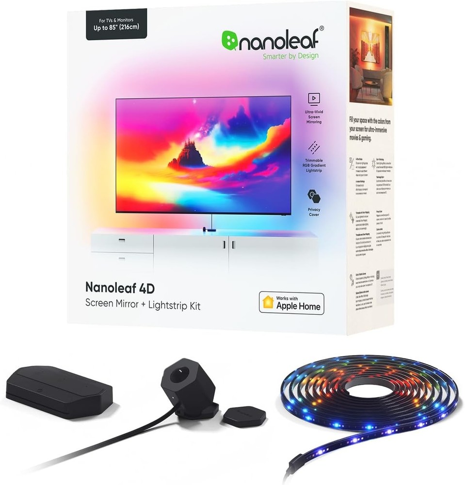 Nanoleaf 4D - TV LED Backlight with Camera, Sync to Multicolor
