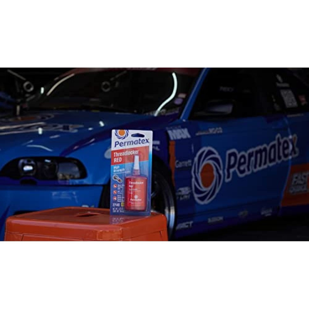 Permatex 27140 High Strength Threadlocker Red, 36 ml Bottle