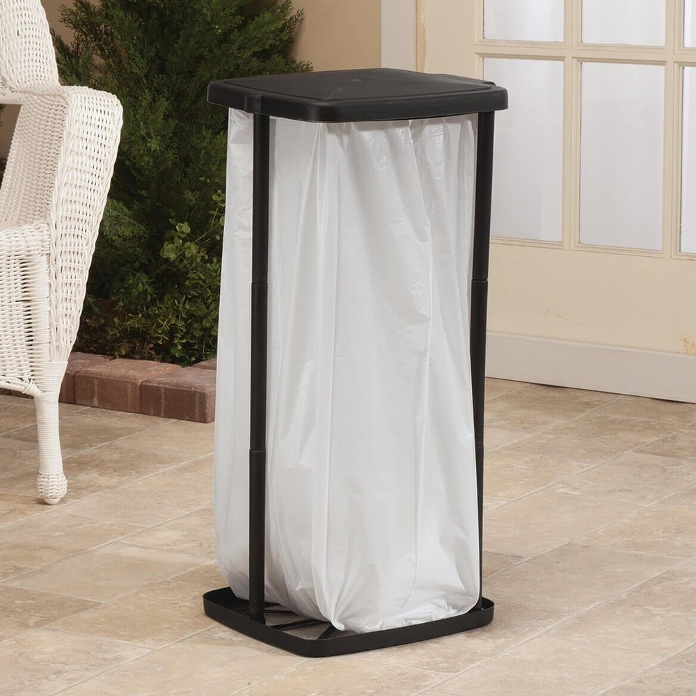 Portable Expandable Trash Bag Holder | Black