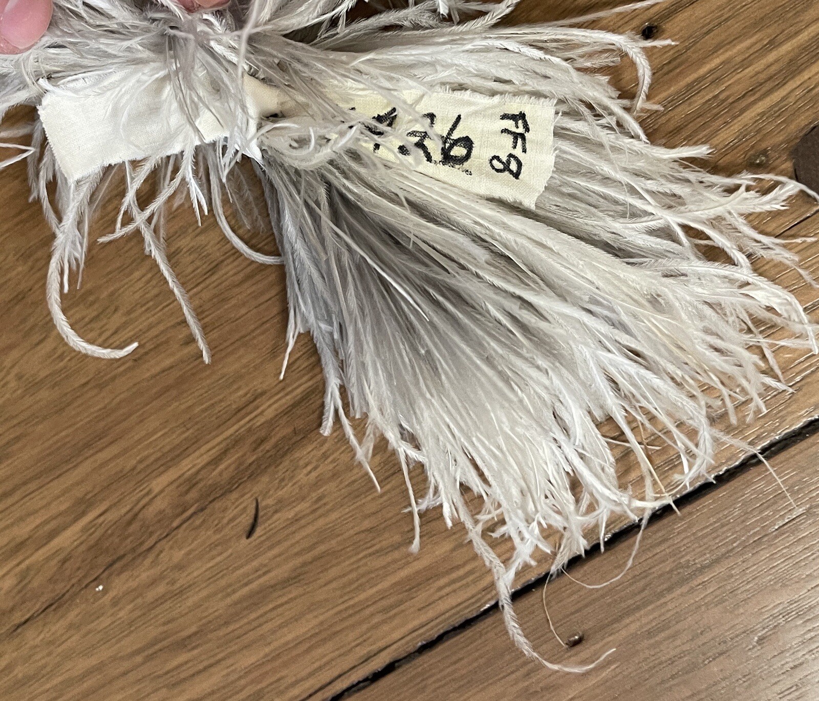 Antique 105” Ostrich Feather Neck Boa Scarf Wrap Edwardian Era Womens French