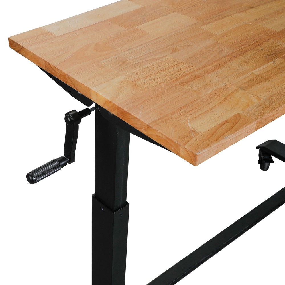 WorkPro 48-Inch Rolling Adjustable Workbench, Heavy-Duty Steel Frame, Rubber