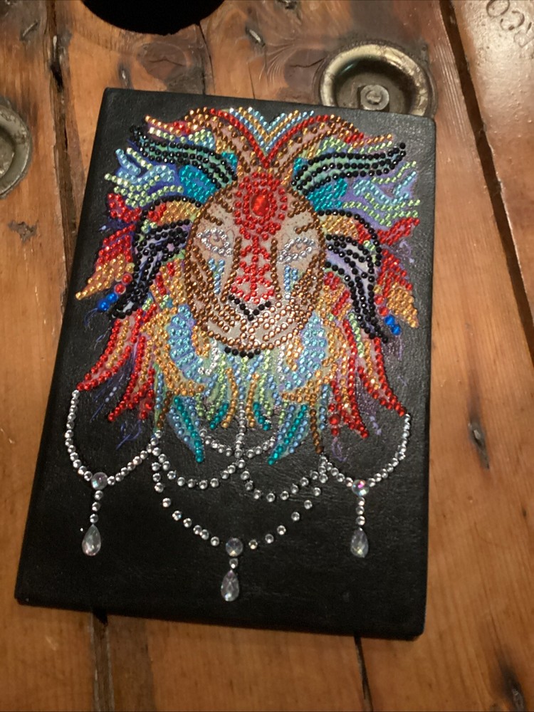 Diamond Art Lion Journal - Completed