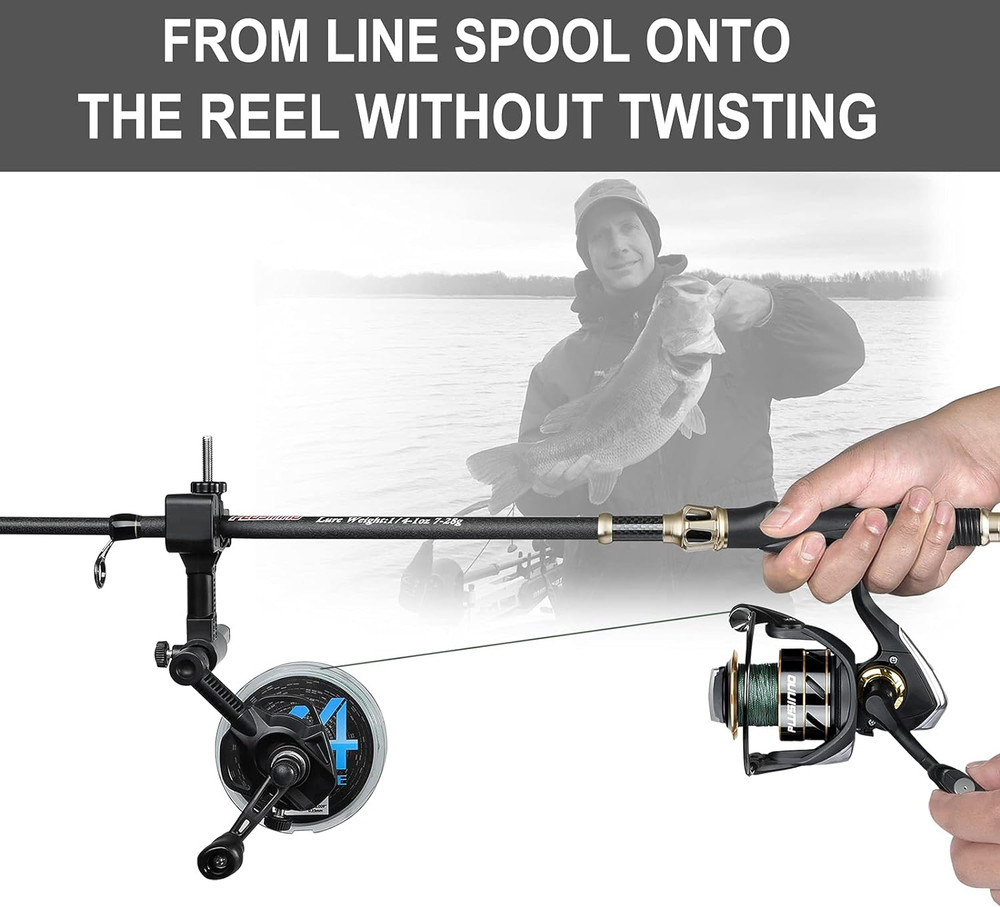 PLUSINNO Fishing Line Spooler with Unwinding Function, Versatile Spooling