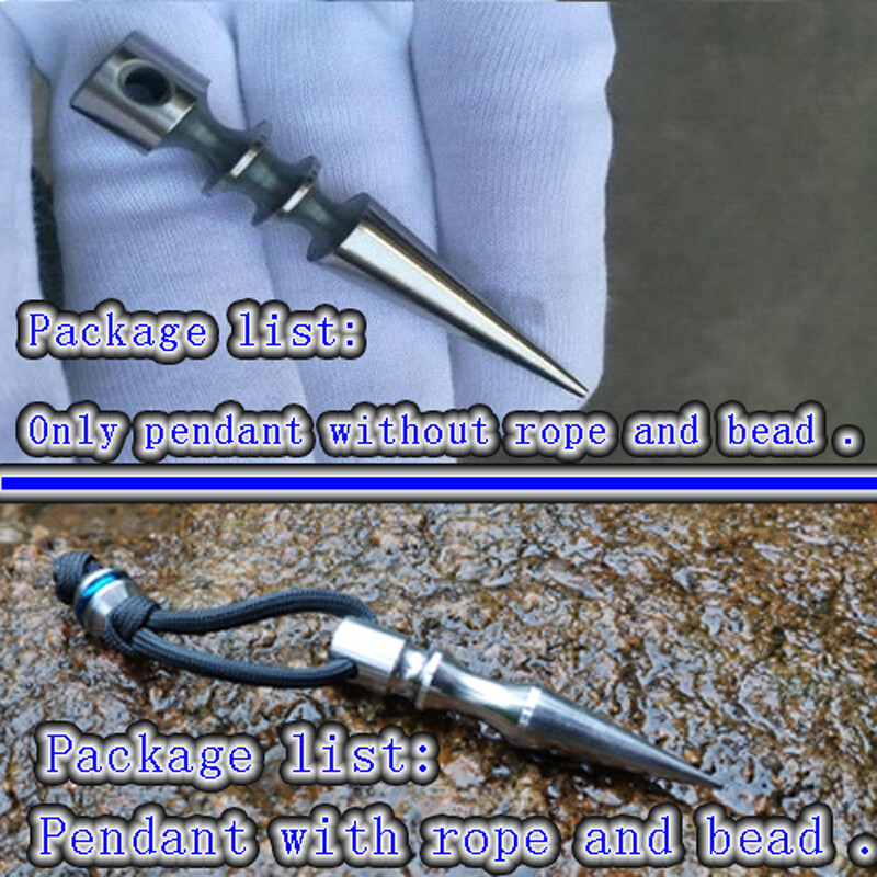 EDC Tool Titanium Alloy Key Chain Ring Pendant Fallinger Gadget Cone shape
