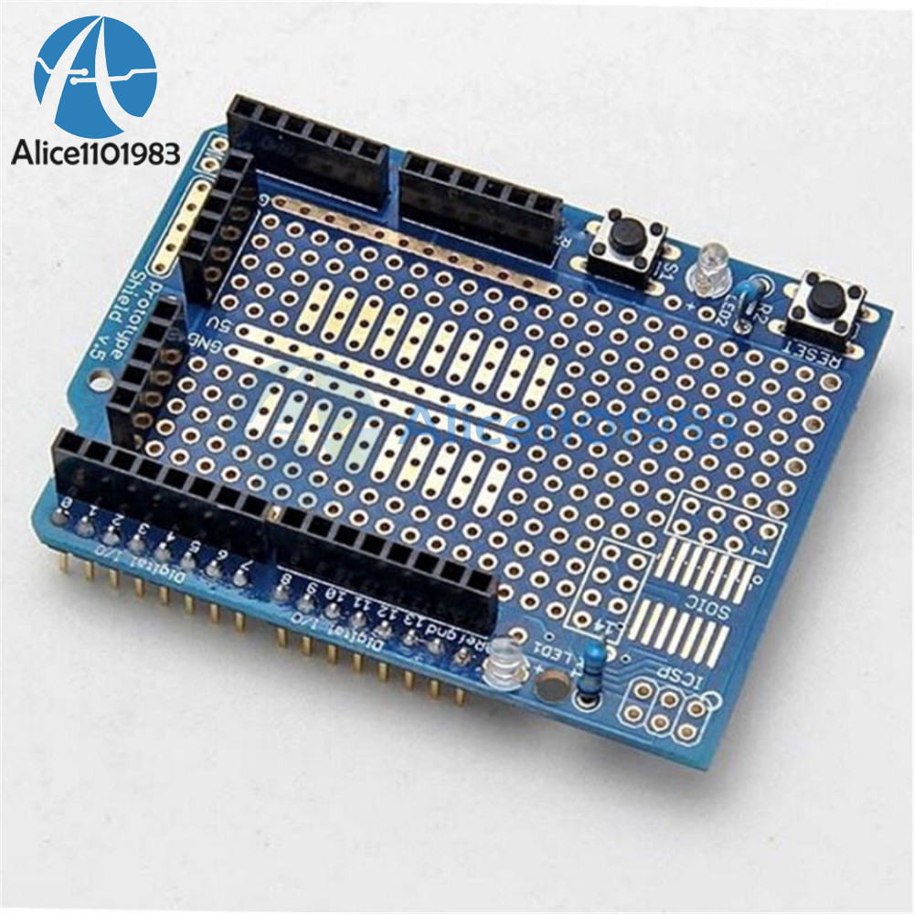 Prototype Shield ProtoShield for Arduino+2pcs Mini Breadboard 170 Tie-points