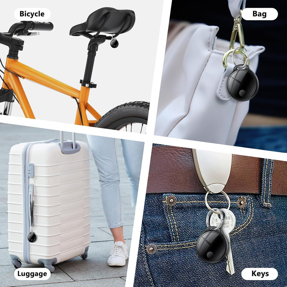 Air Tracker Tags-4 Pack: Smart Bluetooth Tracker, Compatible with Apple Find My