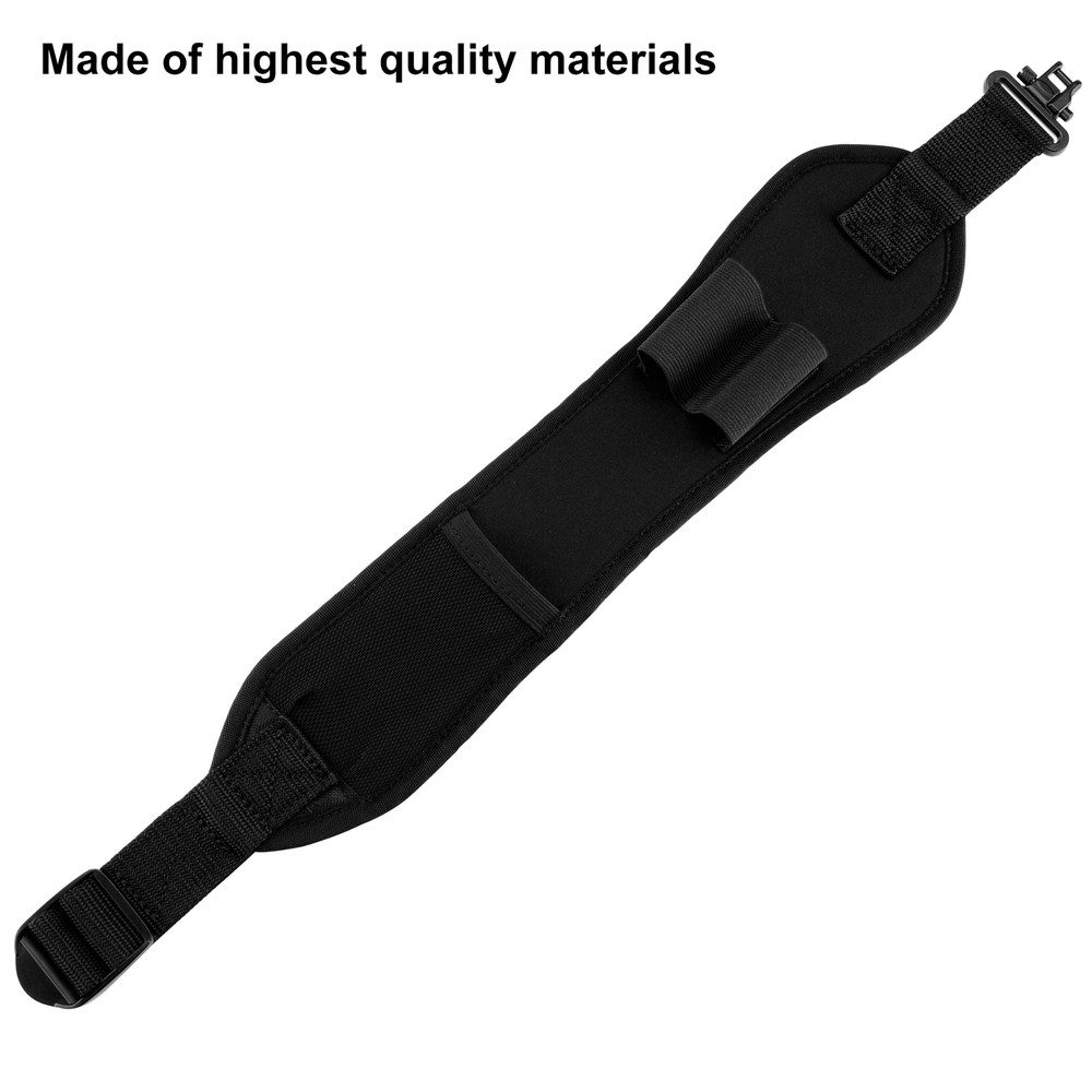 Shotgun Sling with Shell Holder,Adjustable Shoulder Padding Strap with Swivels