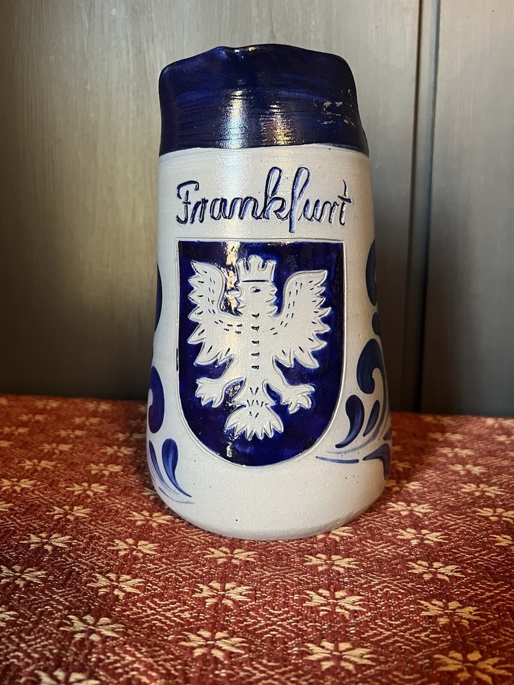 Frankfurt Germany Stoneware Pitcher