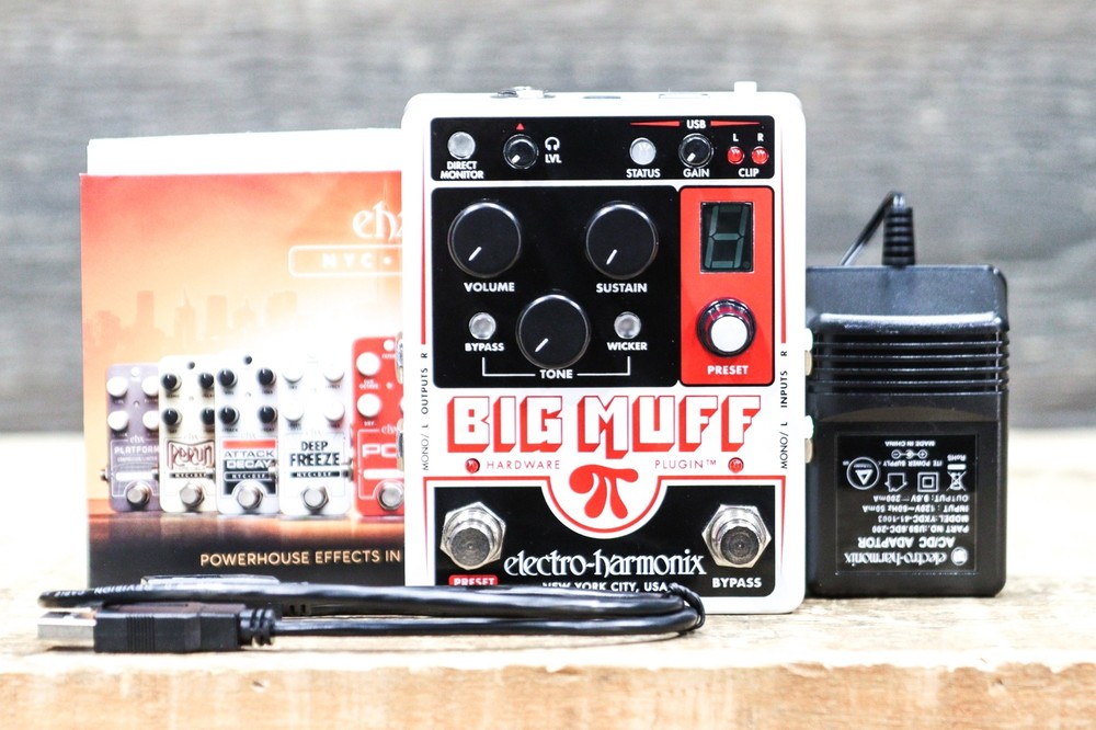 Electro-Harmonix Big Muff Pi Hardware Plugin Analog with Digital Control Pedal