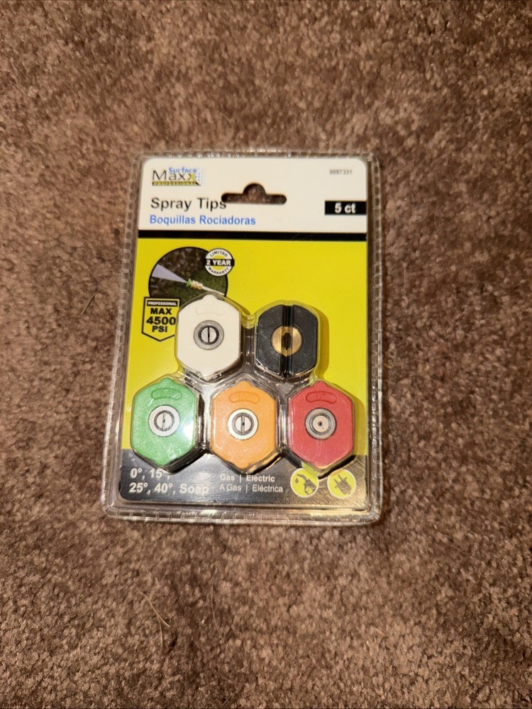 SurfaceMaxx Pro High-Pressure Spray Tips (5 Pack)