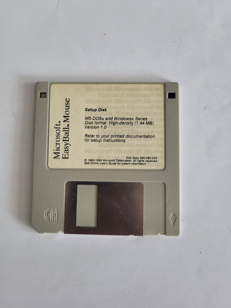 Microsoft EasyBall Mouse Setup Disk for MS-DOS & Windows Series