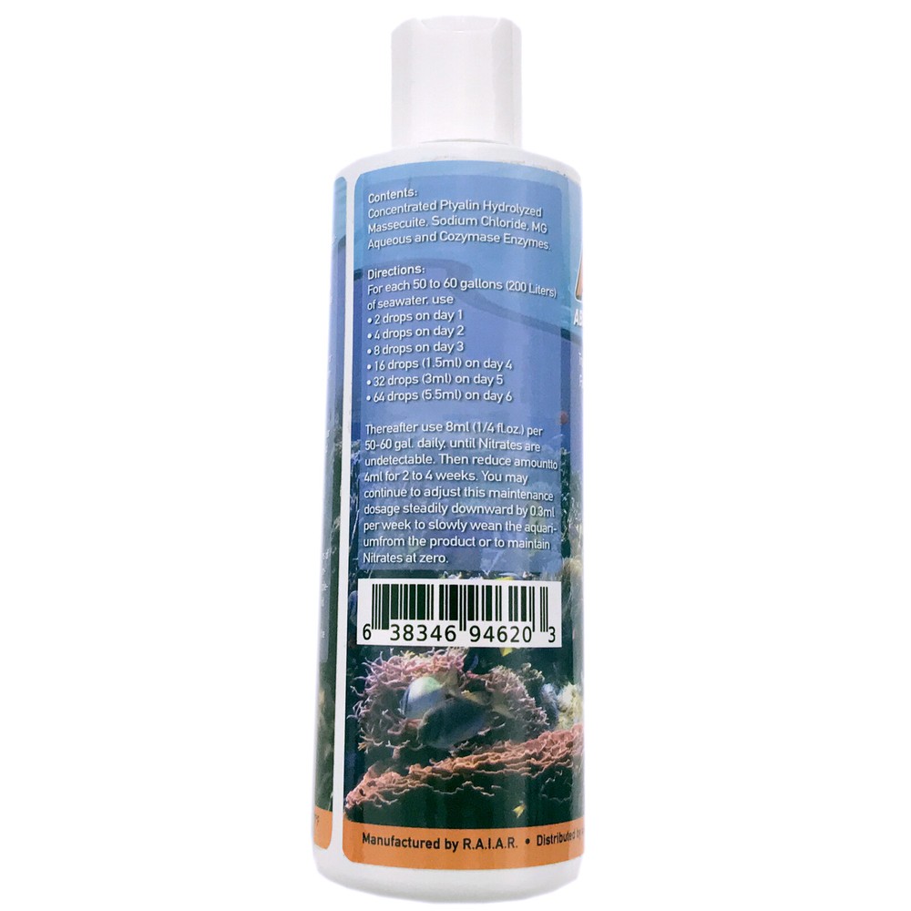 AZ-NO3 Absolute Zero Nitrate 240mL Reef Safe Nitrate Eliminator