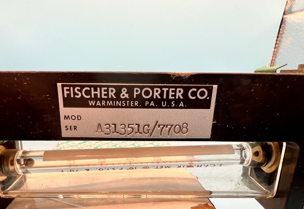 Fischer Porter A31351G Variable Area Flow Meter💥FREE SHIPPING💥