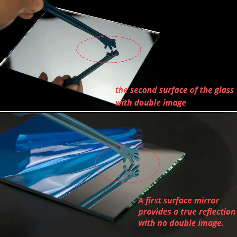 125x77mm Optical First Surface Reflector Mirror High Reflectivity Front Mirrors