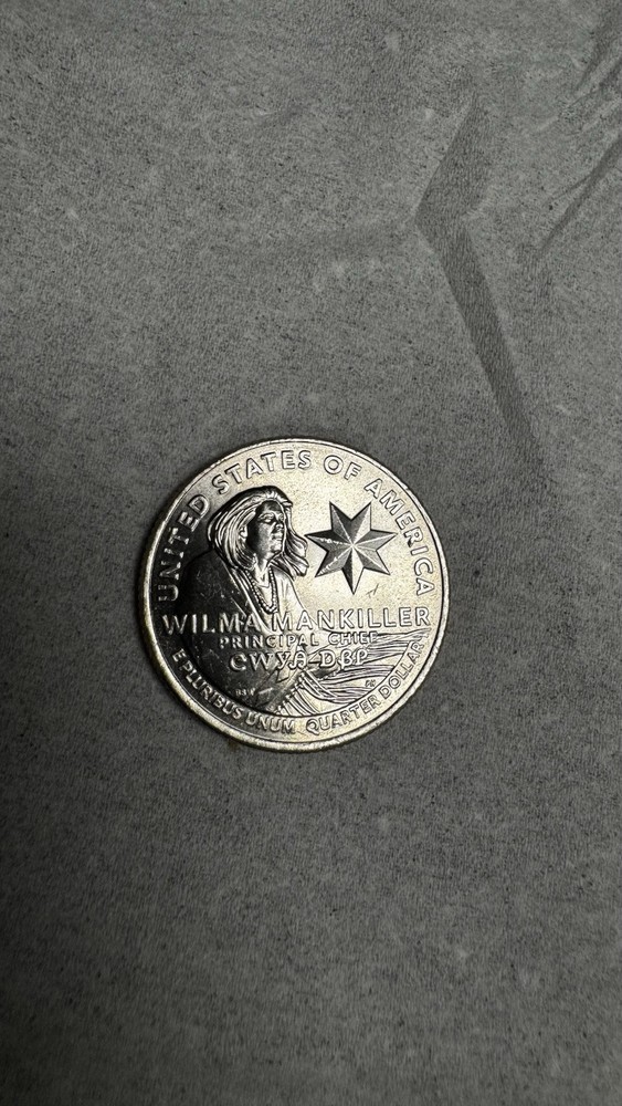 Excellent Condition 2022-P - ‘IN COD WE TRUST' Error WILMA MANKILLER