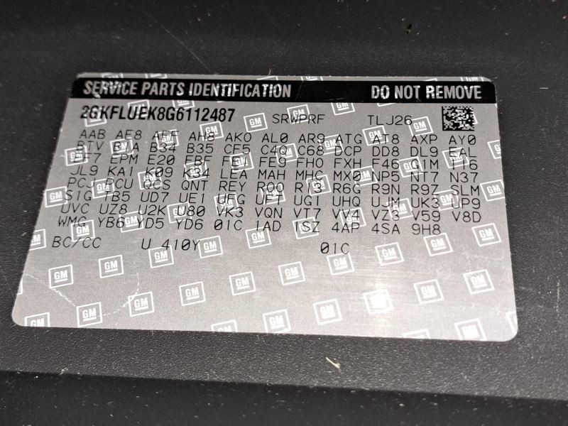 Complete Console Front Floor Fits 16-17 TERRAIN 796544