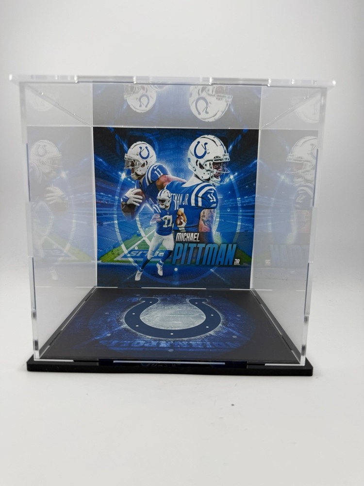 Michael Pittman Custom Mini Helmet Display or Card Display - Colts