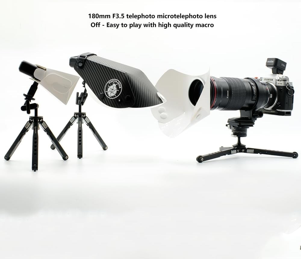 Guage 6Pcs Macro Flash Diffuser Softbox Reflector Kit for Godox MF12 Flash Light