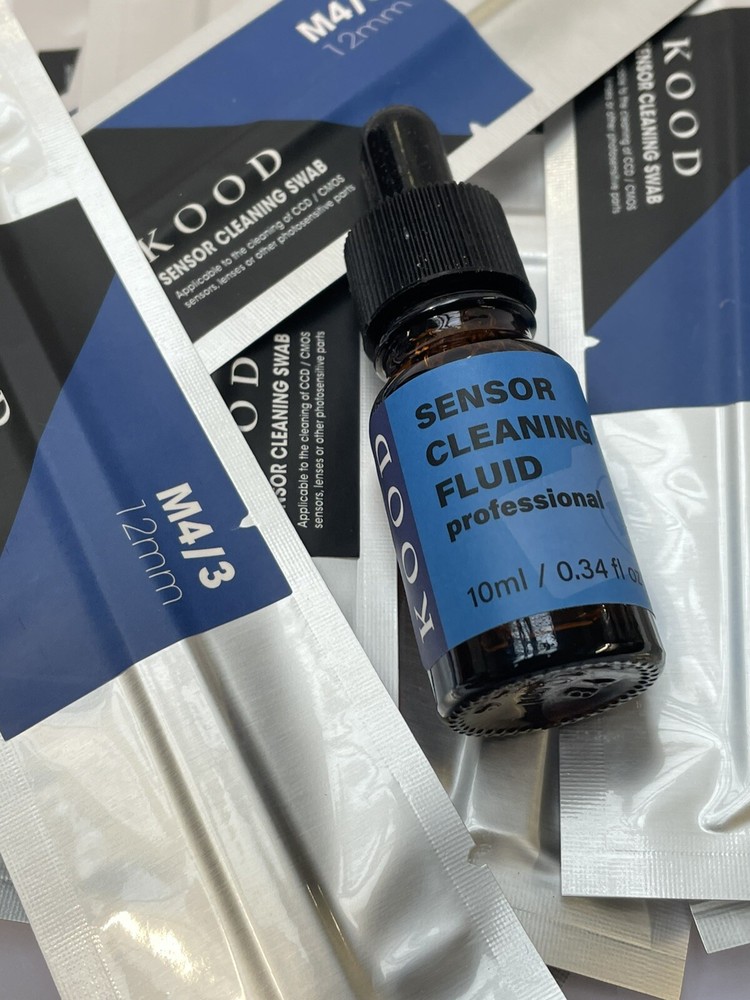 KOOD PRO Micro 4/3 Camera Sensor Cleaning Kit 12x Swabs & 10ml Fluid