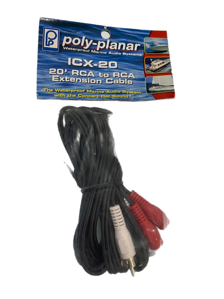 Poly-Planar ICX-20  20' RCA to RCA Extension Cable