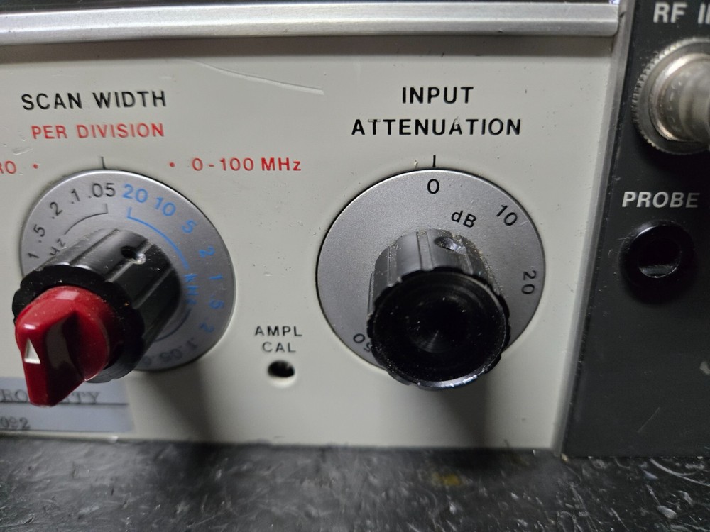 HP SPECTRUM ANALYZER RF SECTION 8553B front panel, knobs, misc boards & cables