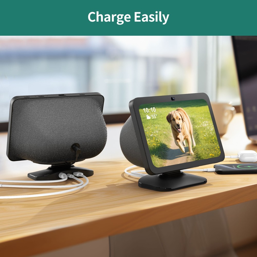 Magnetic Charger Table Stand Holder Compatible with Amazon Echo Show 8 3rd Gen