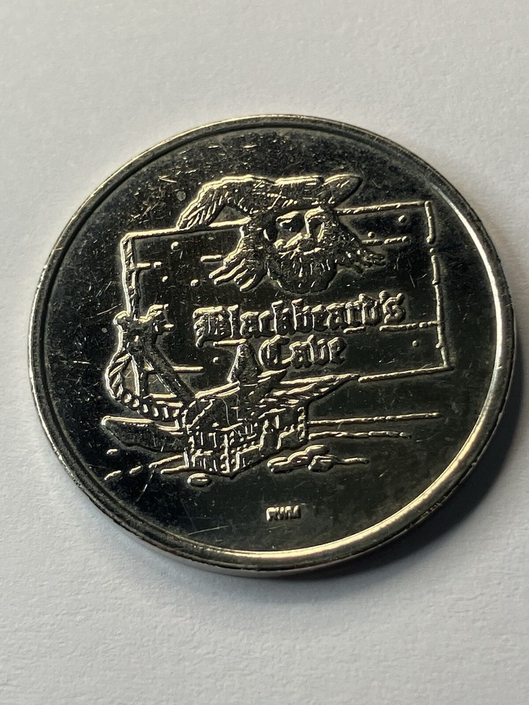 RARE Blackbeard’s Cabe Arcade Token Defunct #tt1