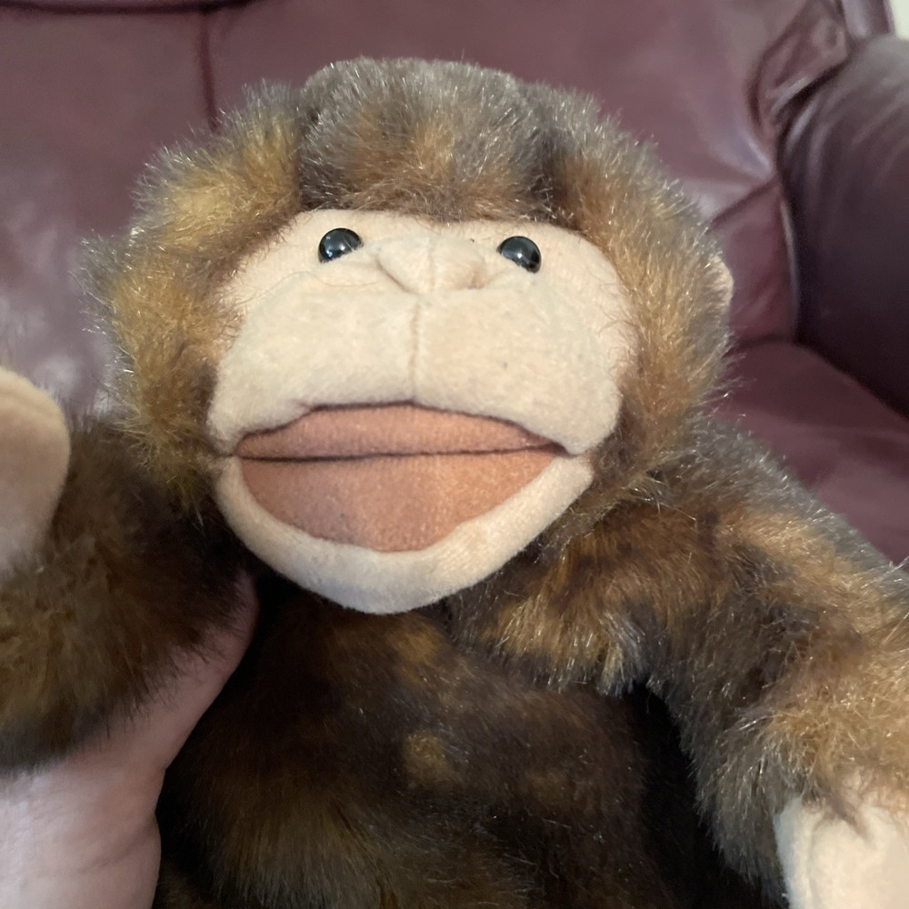 Folkmanis Folktails Monkey Hand Puppet 10 inch EUC