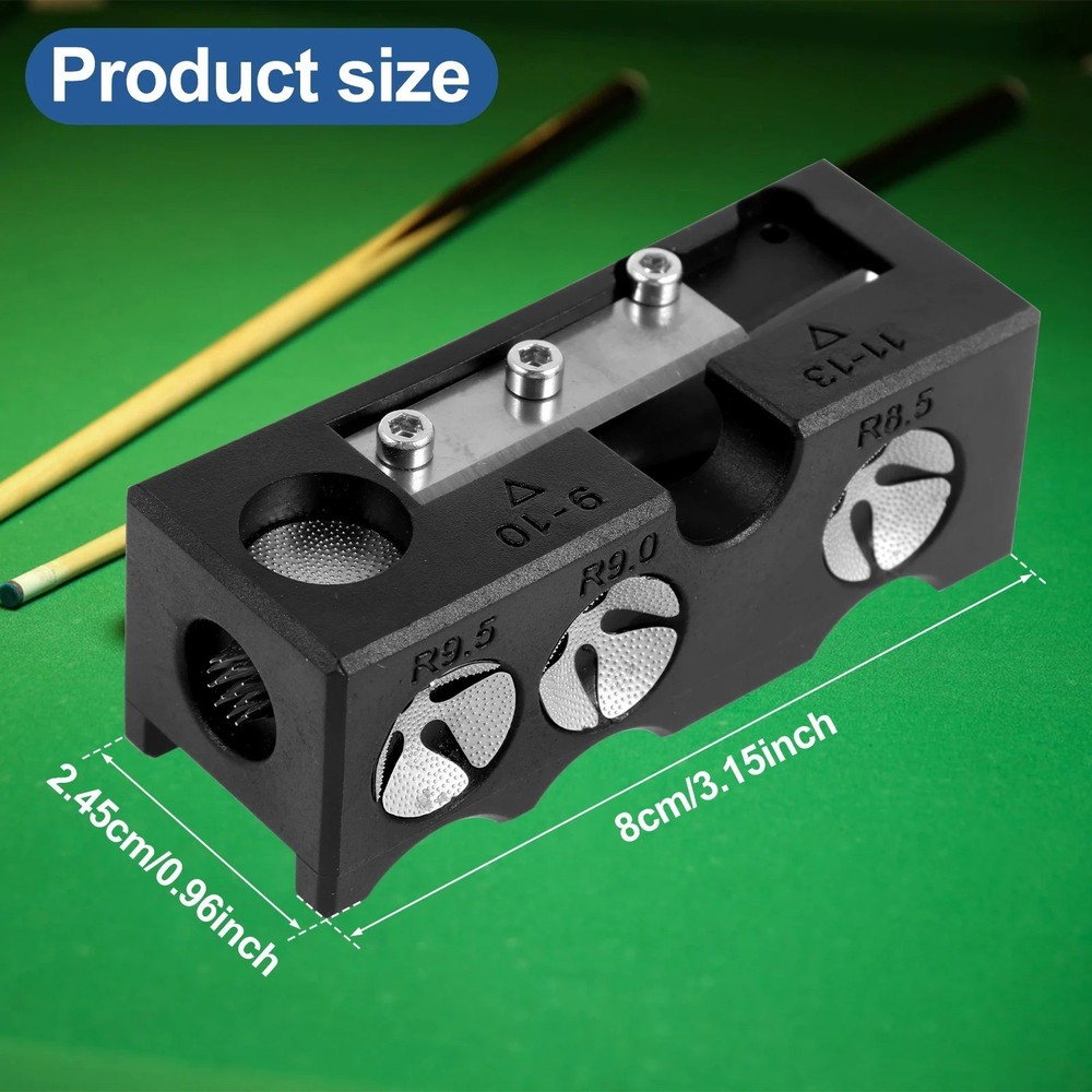 Pool Cue Tip Repair Tool Multifunctional Durable Billiard Pool Cue Tip Tools