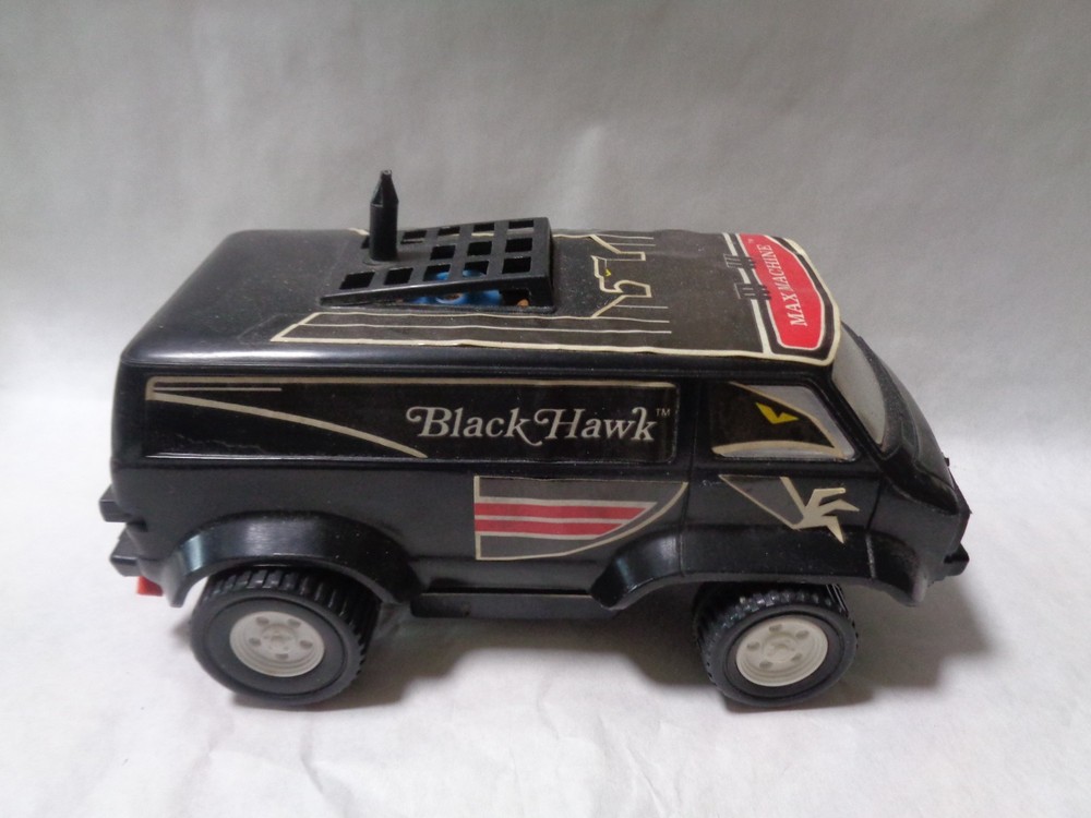 SCHAPER BLACK HAWK MACHINE VAN BATTERY TOY UNTESTED