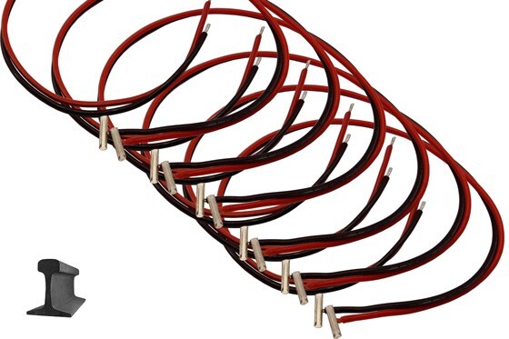 DCC Concepts ~ Wired Terminal Rail Joiners ~ Code 83 & 100 ~ 6 Pcs ~ LTK-C100.6