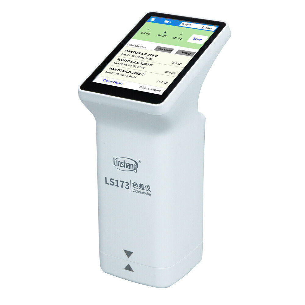 Colorimeter Color Difference Meter D/8° SCI 8mm Touch screen For Paint Metal