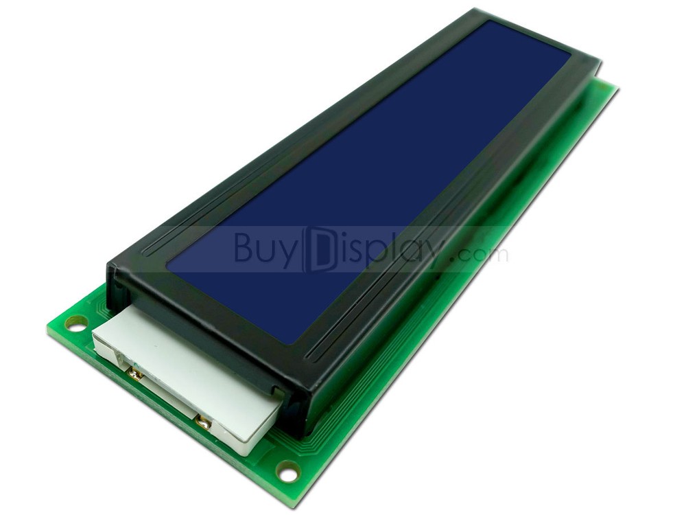 3.3V Blue 24x2 Character LCD Display Module w/Tutorial,HD44780 Controller,Bezel