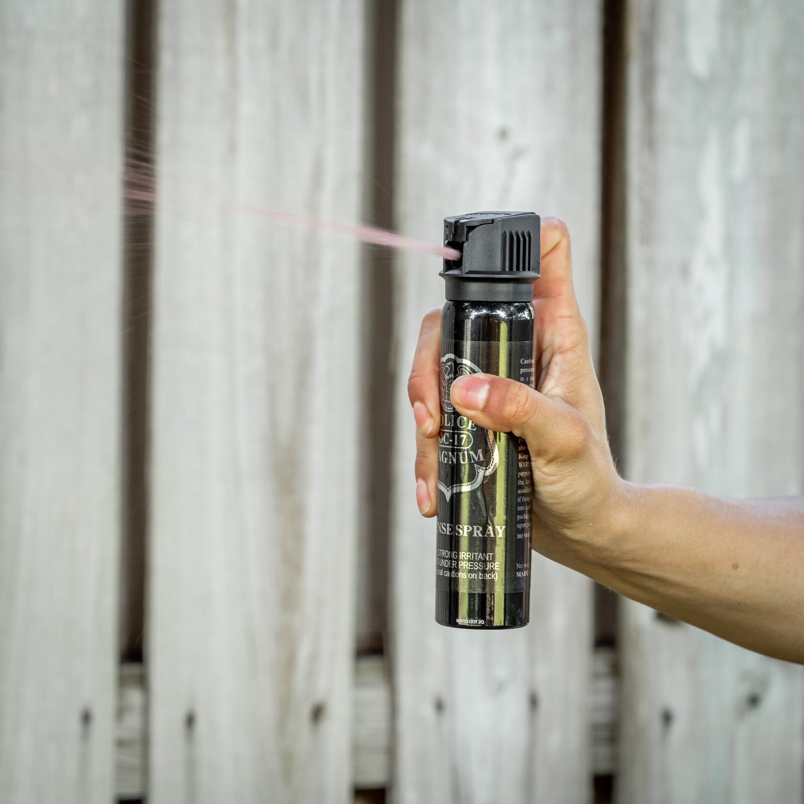 Police Magnum pepper spray 5 oz ounce Flip Top FOGGER Safety Defense Security