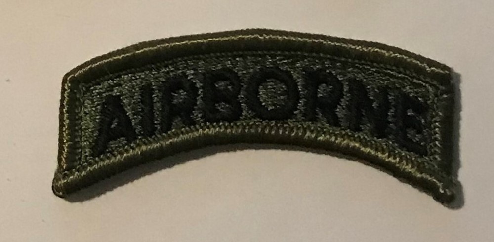 AIRBORNE PATCH -  OD GREEN badge