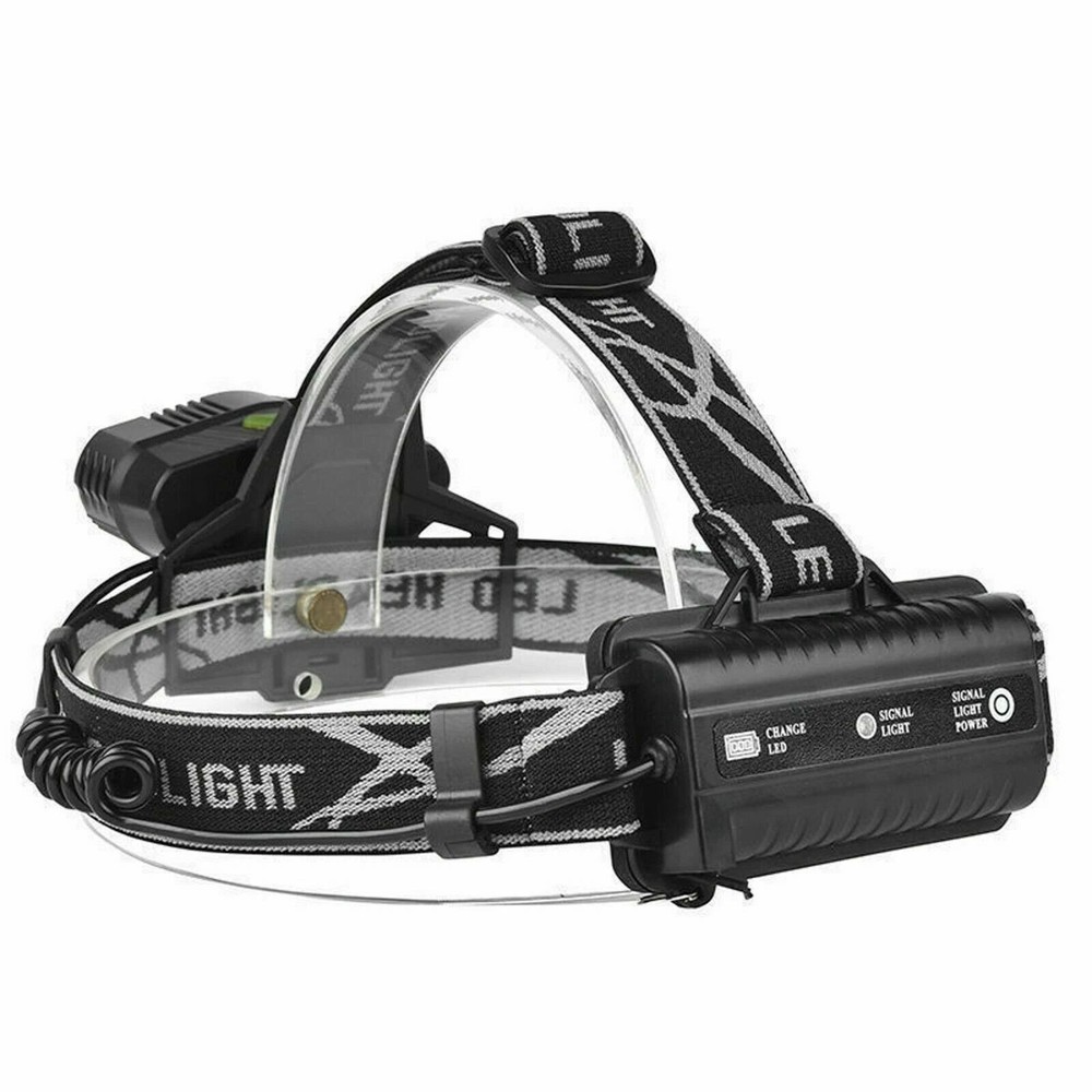 COB LED Headlamp USB Rechargeable Headlight 8 Modes Head Torch 5LEDs