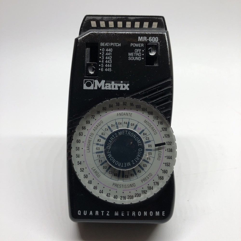 Matrix MR-600 Quartz Metronome w/ LED Pendulum Simulation & Down Beat Accent