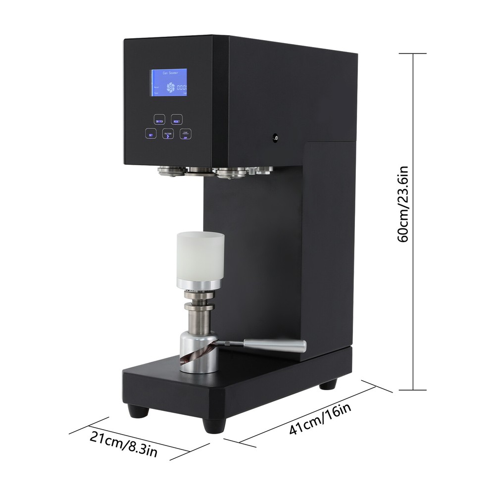 Semi automatic Tin Can Sealing Machine Cola Can Seamer Container Plastic Beer US
