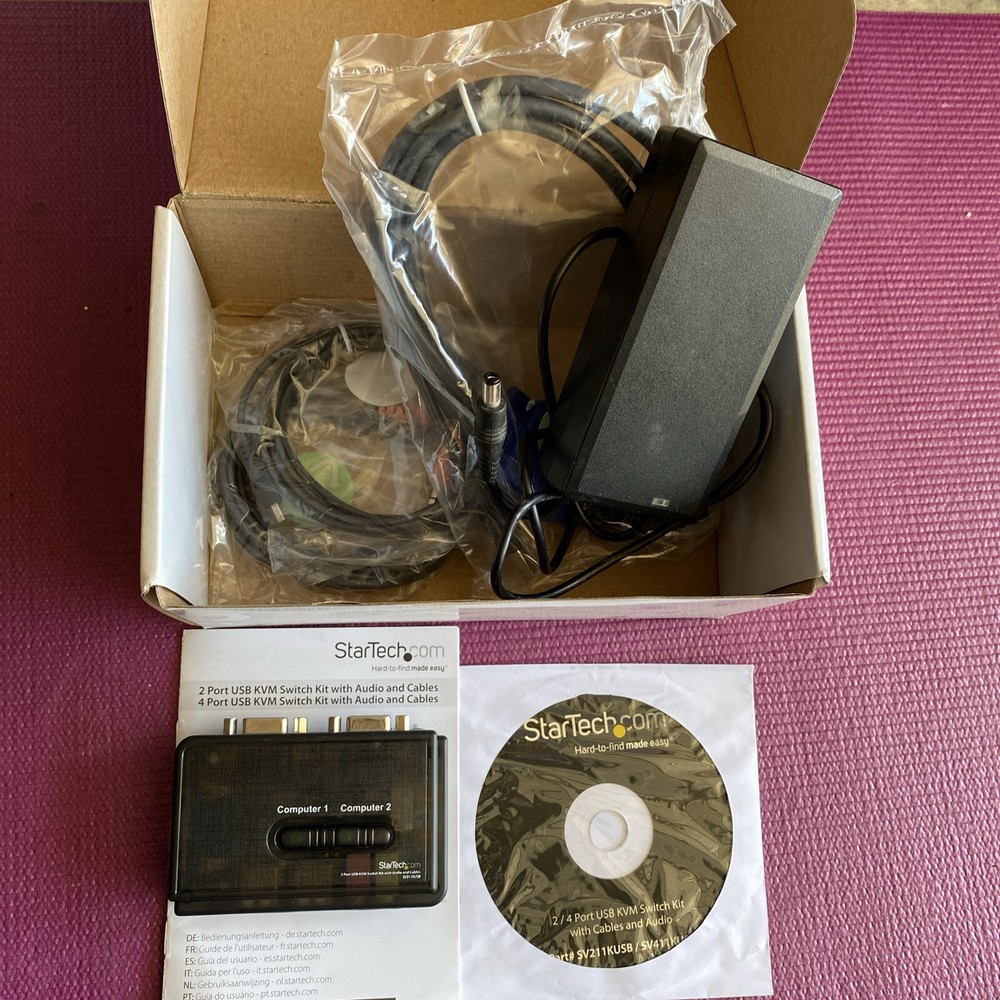 StarTech SV211KUSB 2 Port USB KVM Switch Kit - NEW
