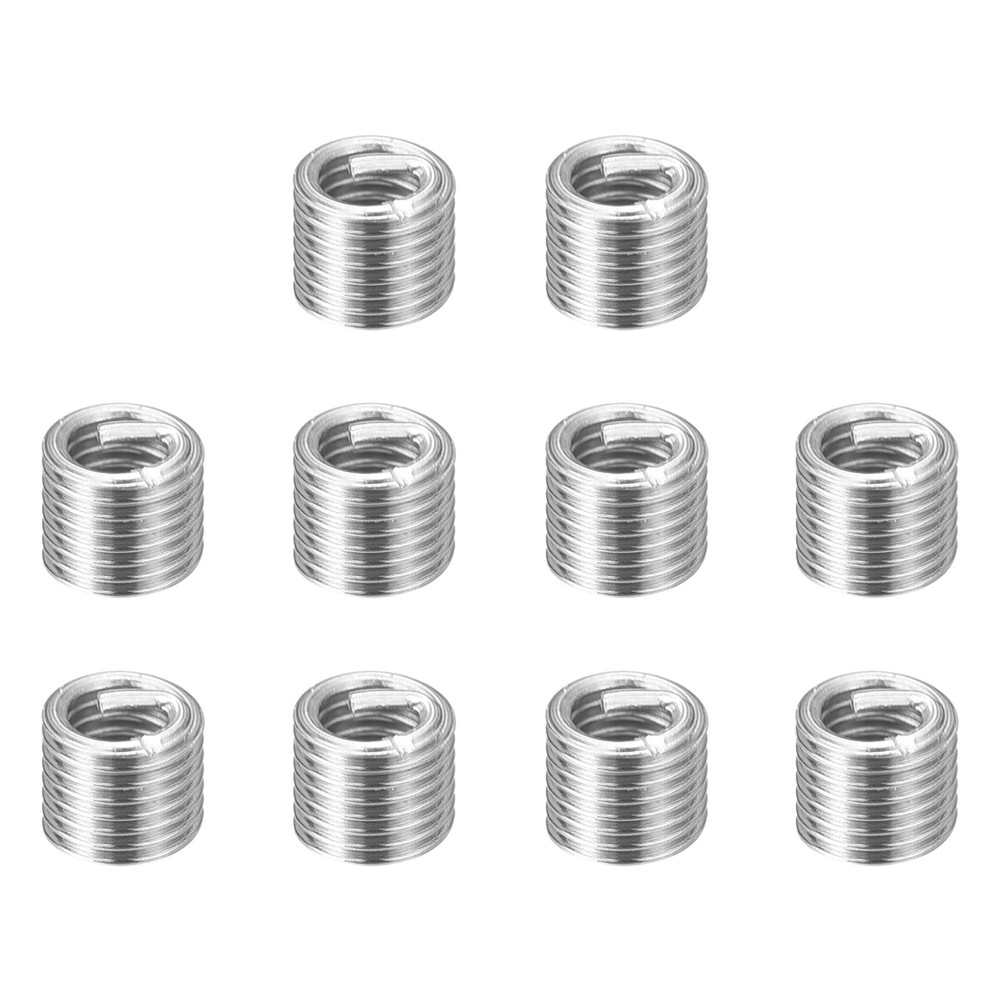 10pcs Wire Thread Inserts M1.6 x 0.35 x 2.5D Metric Helical Threaded Sleeve