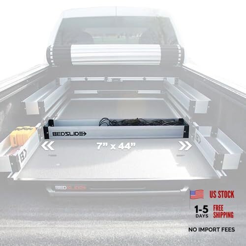 Bedbin Truck Bed Organizer, Storage Bin Insert, Separate Silver Deck Divider
