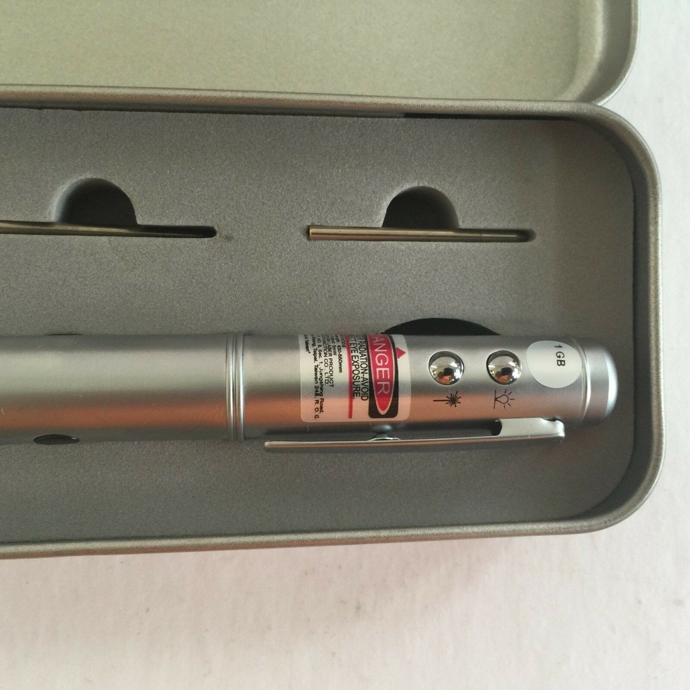 Executive Pen Drive USB, Laser Pointer, Flashlight, Ballpoint Pen, NOS 4 in 1