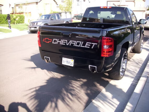 CHEVROLET Fleet Side or Stepside Bed TAILGATE DECAL 90-91 Style