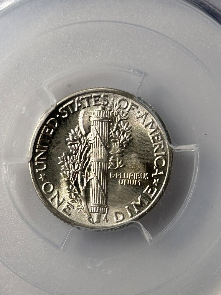 1938 P Mercury Silver Dime PCGS MS65 FB