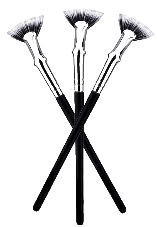 Folding Angle Scalloped Lash Brushes 3 Pack NEW