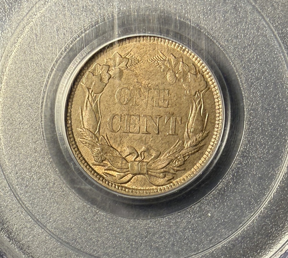 1858 S/L Flying Eagle Cent, MS63 PCGS. (15784)